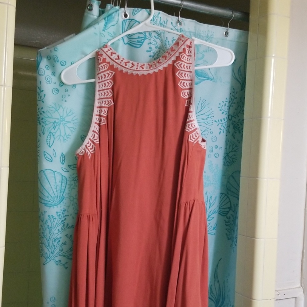 Burnt orange dress